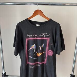 1995 jimmy page and robert plant tour shirt